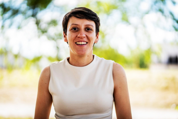 Lucía Gómez en entrevista