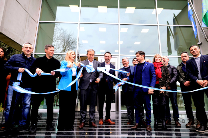 Inauguración del Banco Provincia en Burzaco