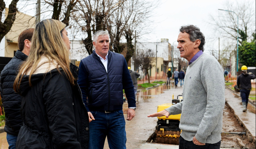 Gabriel Katopodis intensifica su campaña en la Primera Sección con visitas a obras clave en General Rodríguez y Navarro