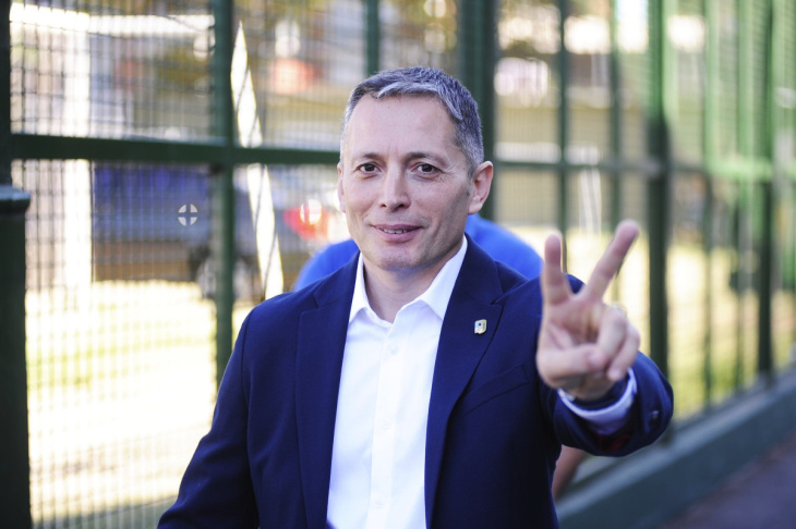 Máximo Kirchner y Fernando Gray