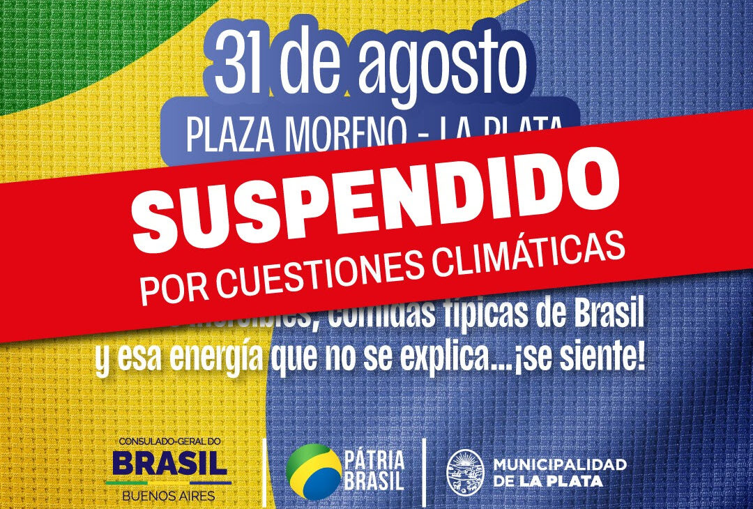 El evento Brazilian Day en La Plata se traslada al 28 de septiembre por pronóstico de lluvia