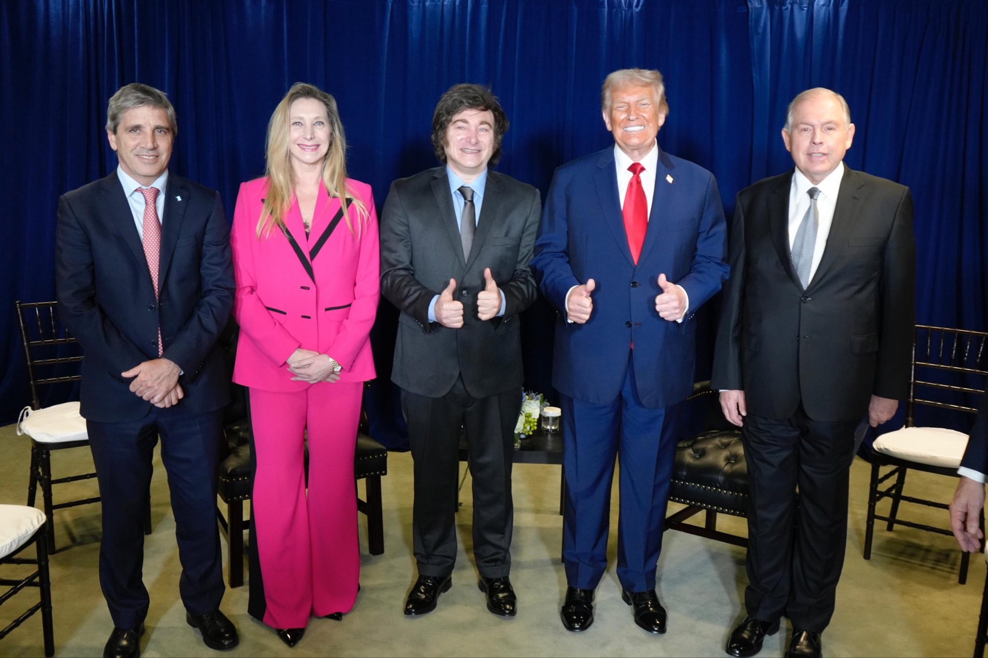 Donald Trump brinda su respaldo a Javier Milei en Estados Unidos